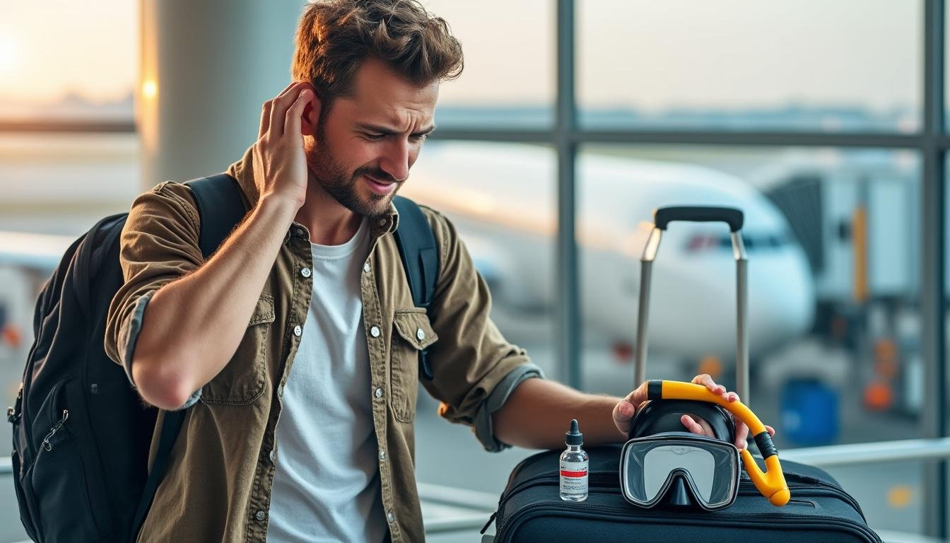 Comment voyager avec des douleurs aux oreilles entre plongée, otite et précautions à prendre en avion ?