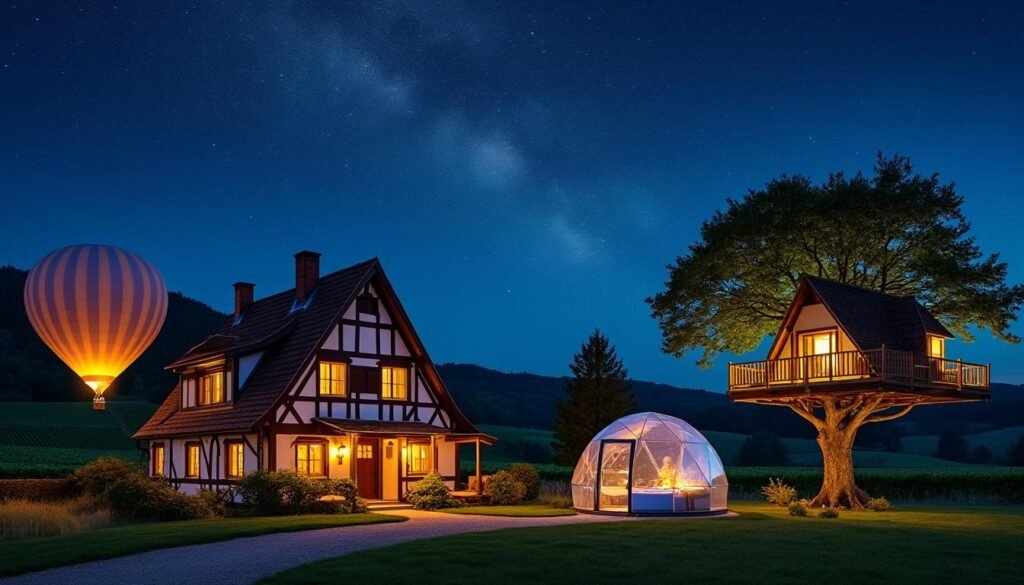 découvrez les lieux les plus insolites pour passer une nuit unique en alsace, entre charme, nature et originalité.