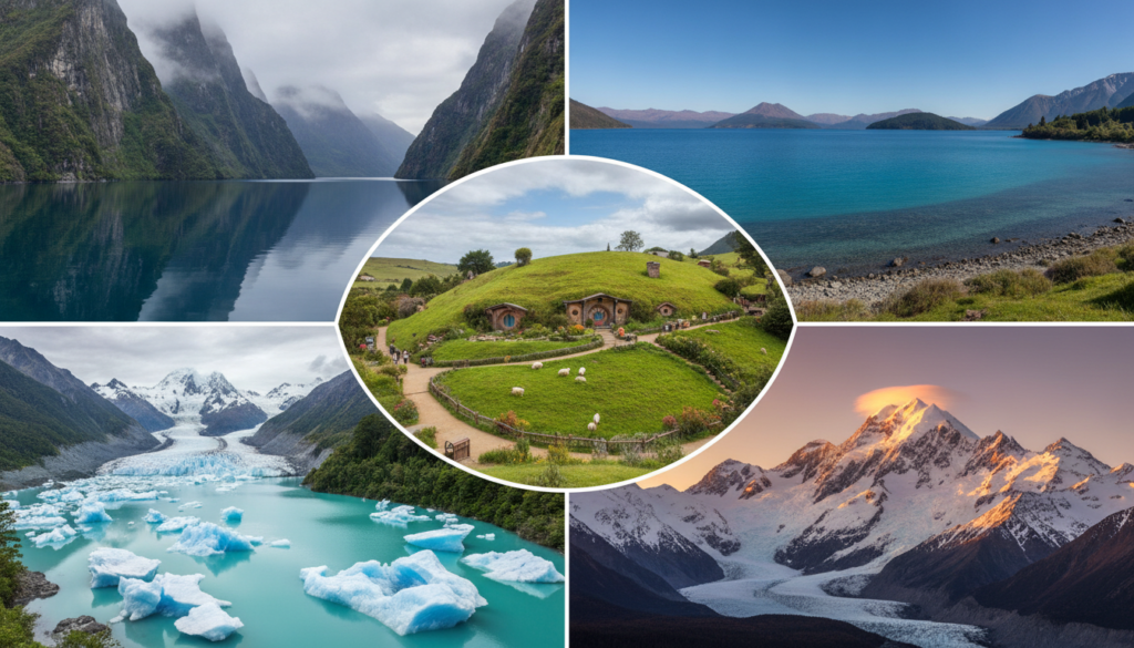 découvrez les 5 plus beaux lieux à visiter en nouvelle-zélande, des paysages époustouflants aux sites incontournables pour un voyage inoubliable.
