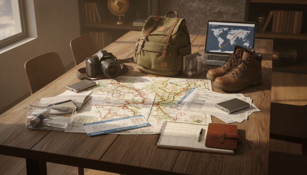 découvrez nos conseils pratiques pour bien préparer votre tour du monde : gérer votre budget, organiser votre itinéraire et choisir le matériel adapté pour un voyage réussi.